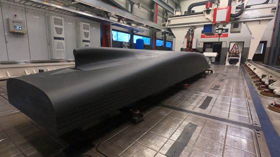 Seks meter lang 3D-printet skipsmodell