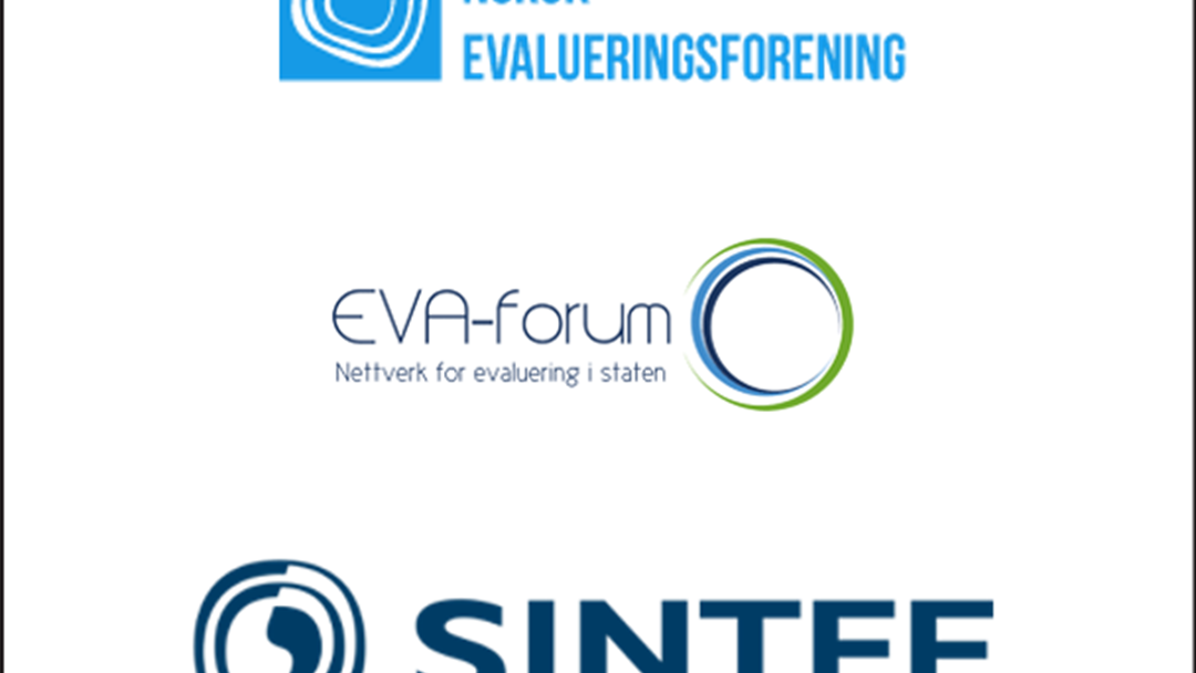 Samarbeidspartnere: Norsk evalueringsforening, EVA-forum, SINTEF
