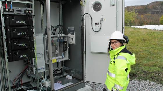 Testing a battery that feeds the grid