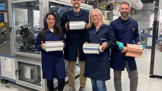 Vellykket oppskalering av elektroder i batteriprosjektet IntelLiGent