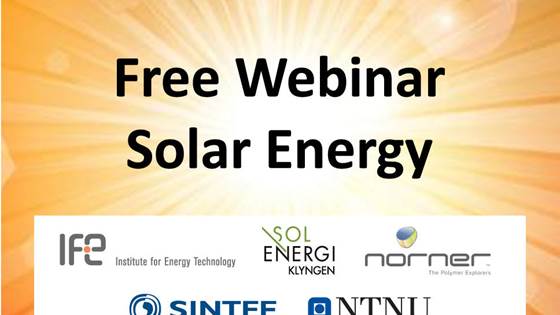 Cancelled: Solar Energy Webinar - Floating PV