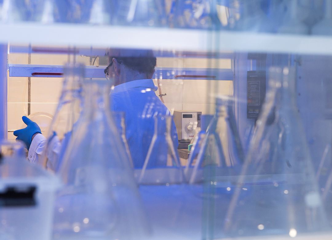 Image of person in lab