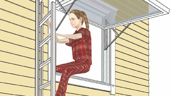 Byggforskserien gir råd om rømning via vindu