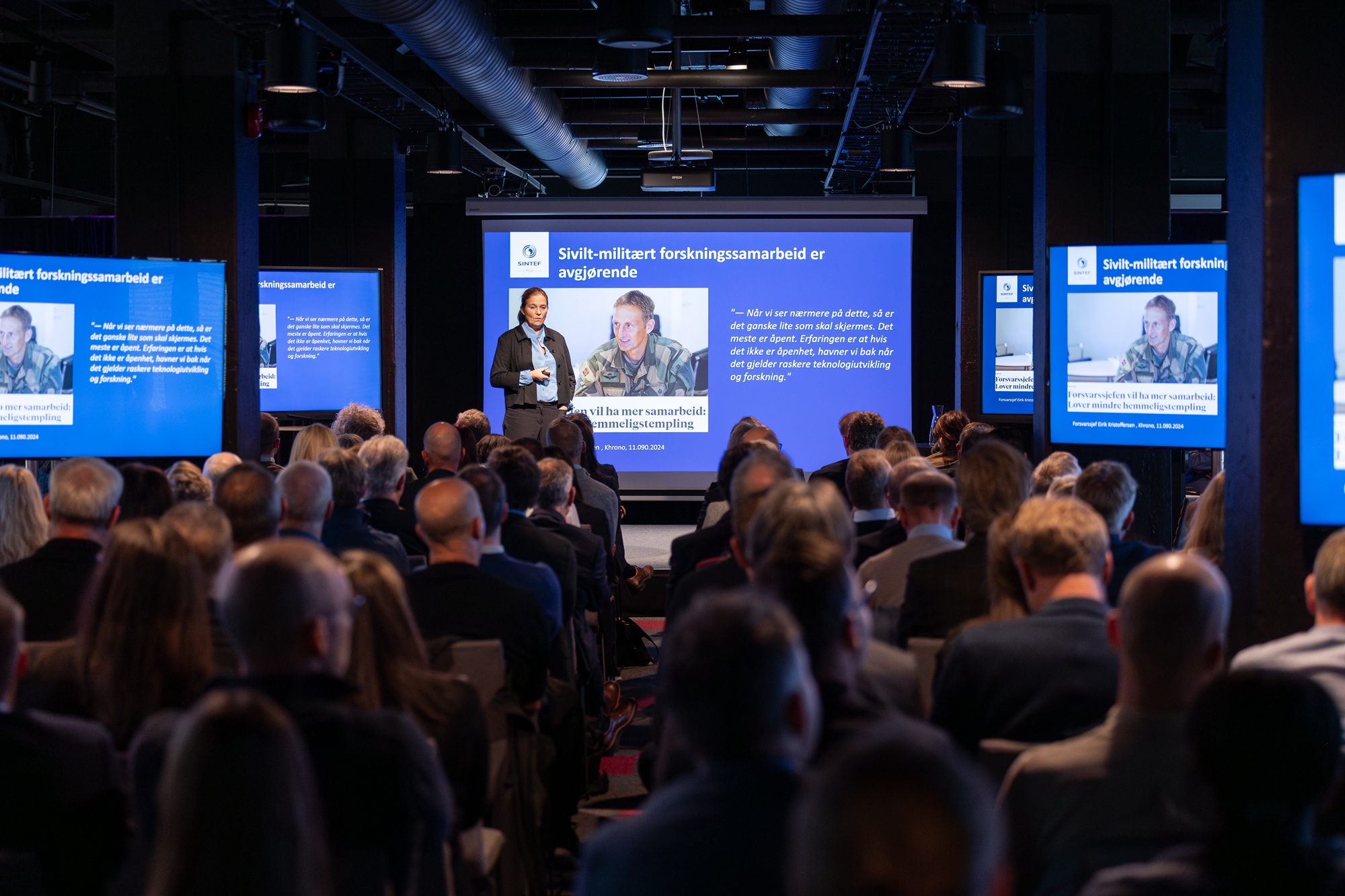 Alexandra Bech Gjørv taler til full sal på Industrikonferansen ©Jan Tore Øverstad