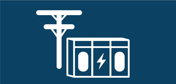 Batteries as voltage support