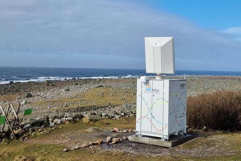 NINA's bird radar at Lista Bird Observatory in Agder.