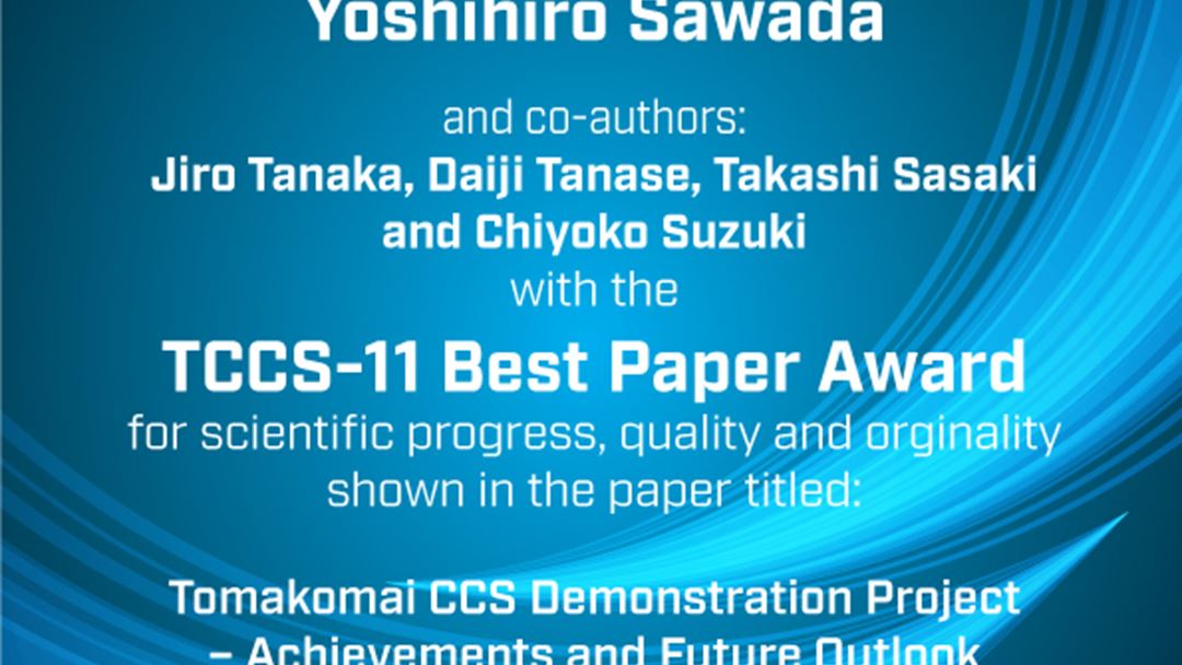 Best Paper Award TCCS-11