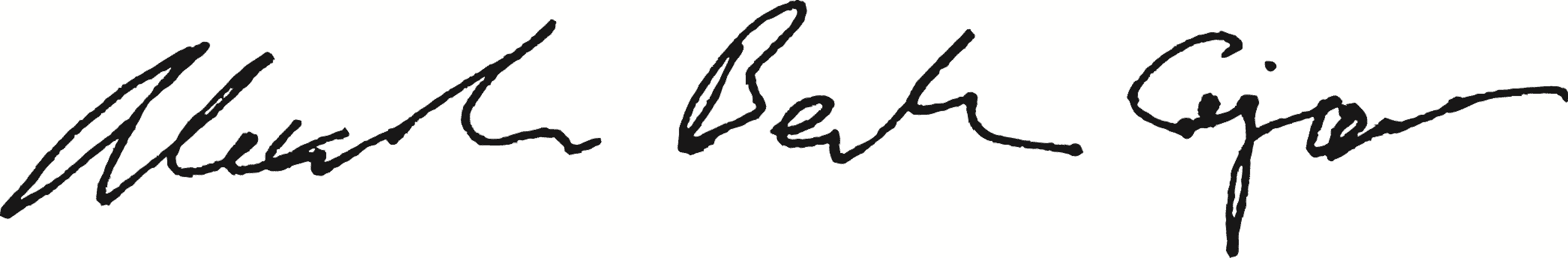 Signatur Alexandra Bech Gjørv