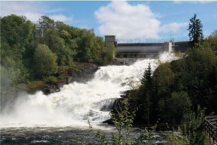 Tinfos power plant; hydropower reservoirs in Norway represent a great potential for a future European power system.