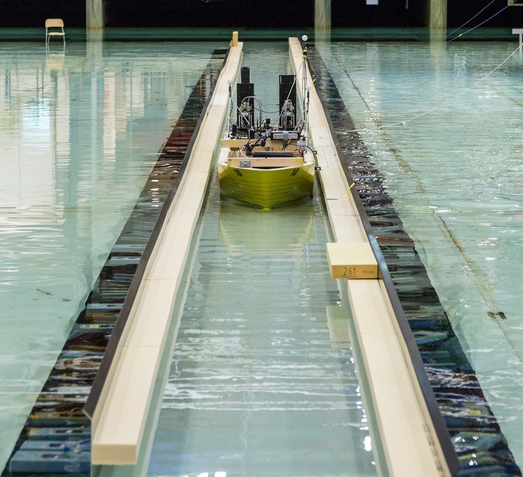 Picture from the modeltest in the Ocean laboratory