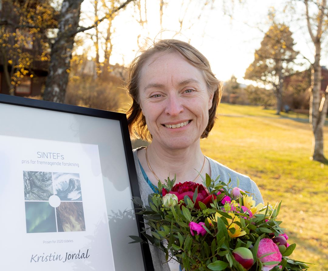 Seniorforsker Kristin Jordal er tildelt SINTEFs forskningspris. 