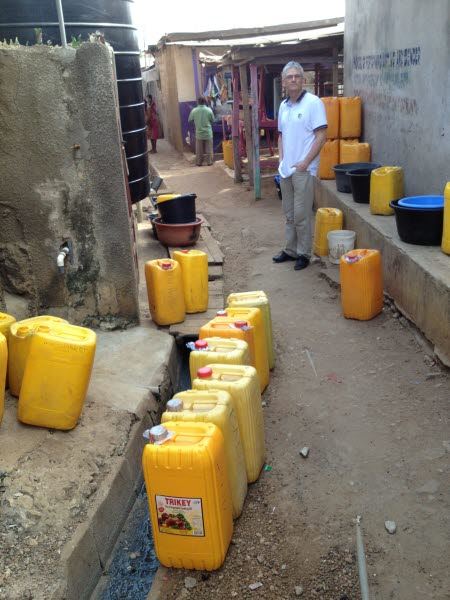 Assessing water situation in Nima
