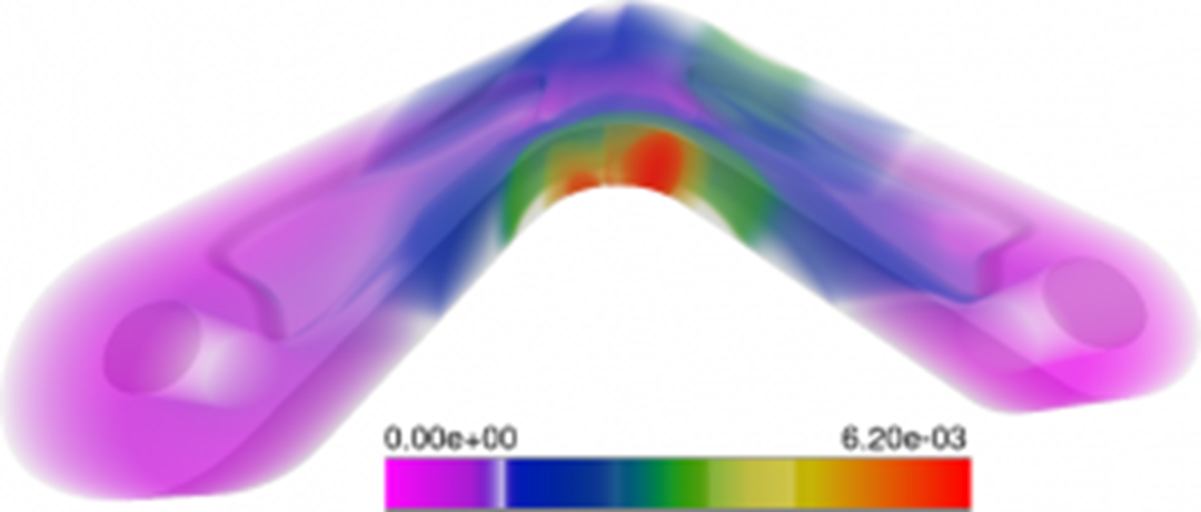 Isogeometric Volume Rendering of Von Mises Stress of Model From TERRIFIC Project