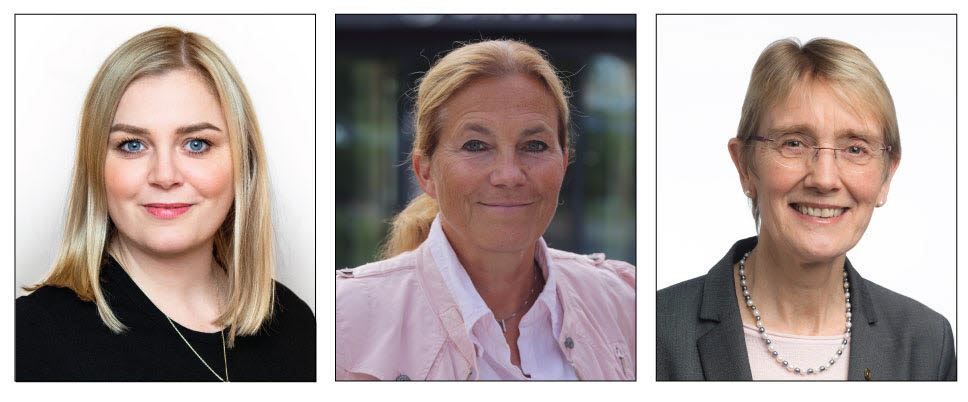 Tina Bru, Norway's Petroleum and Energy Minister, Alexandra Bech-Gjørv, President and CEO SINTEF and Anne Borg, rector, NTNU.