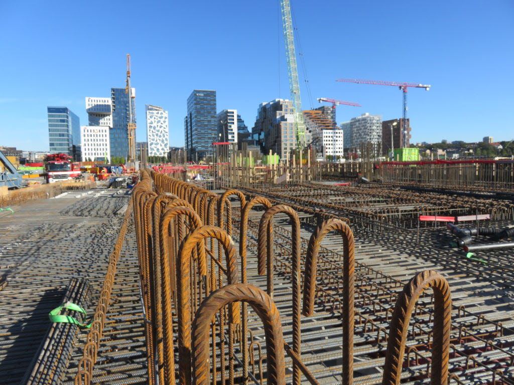 The main theme of the SiteCast project is increased competitiveness for in-situ casting of concrete constructions. Photo: Veidekke