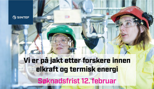 Vi er på jakt etter forskere innen elkraft og termisk energi