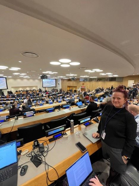 Rachel Tiller at the UN negotiations