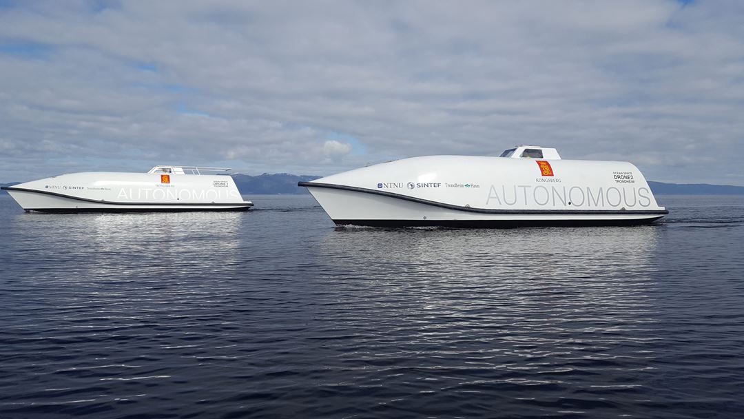 Autonomous ships on the Trondheim fjord