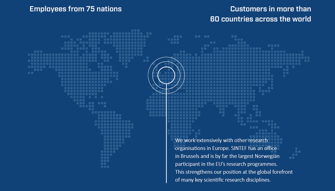 Employees from 75 nations - Customers in more than 60 countries across the world