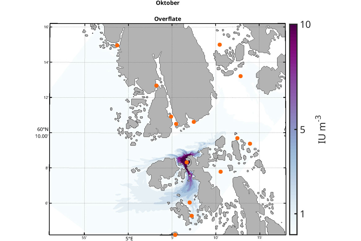 Map showing disease transmission.