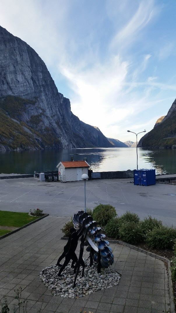 Fjord, Photo: Martin Hjelmeland, NTNU