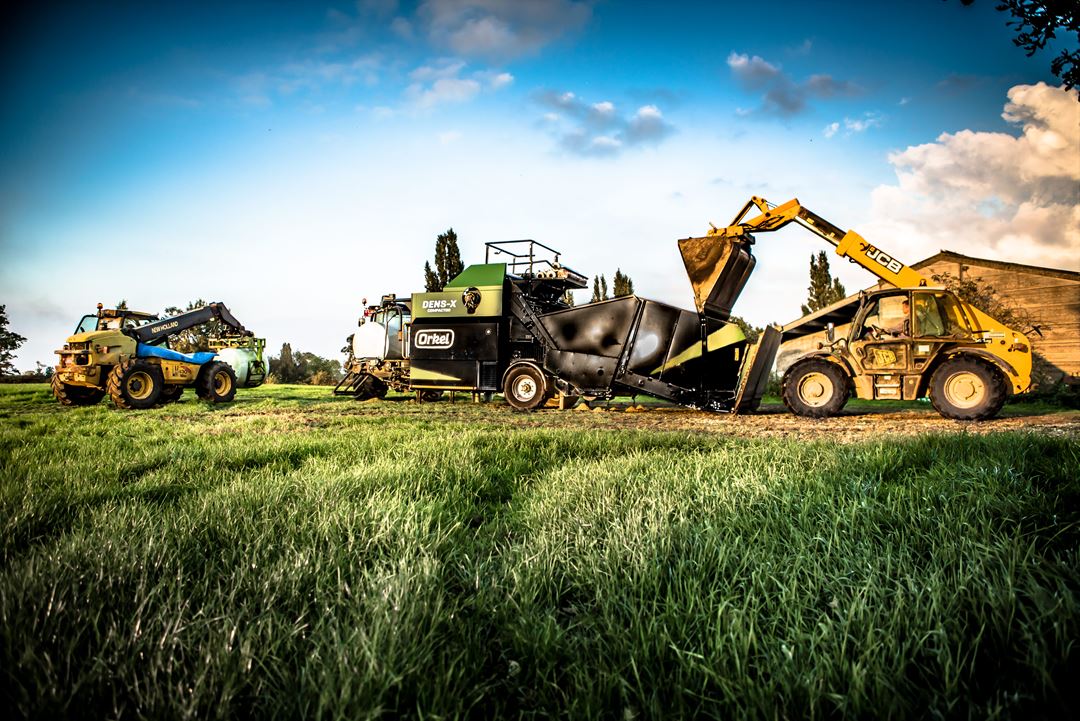 Compactoren i drift. Foto: Orkel AS