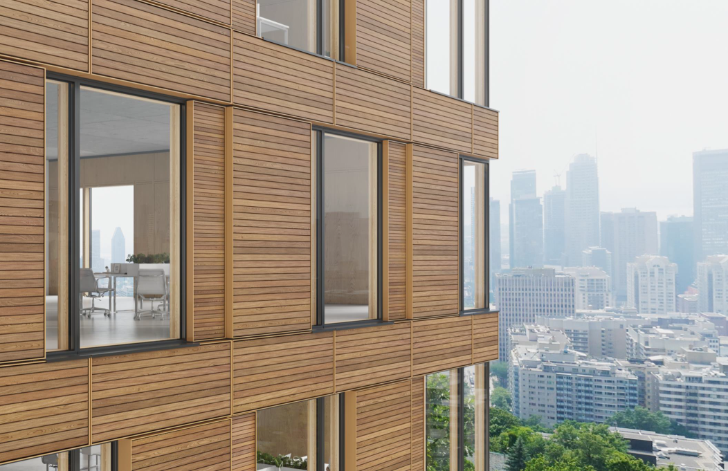 Utvikler bærekraftige, trebaserte fasadeløsninger