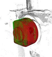 Battery detected by 3D object recognition