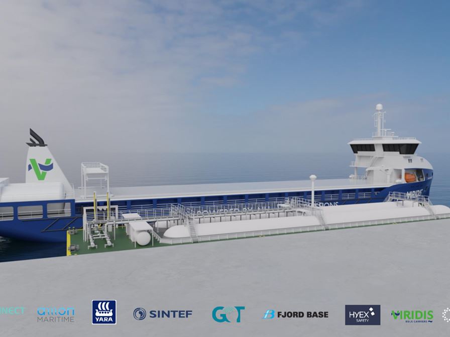 Ammonia fuel bunkering network for marine sector