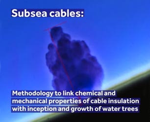 Subsea cables: Methodology to link chemical and mechanical properties of cable insulation with inception and growth of water trees