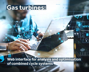 Gas turbines: Web interface for analysis and optimisation of combined cycle systems