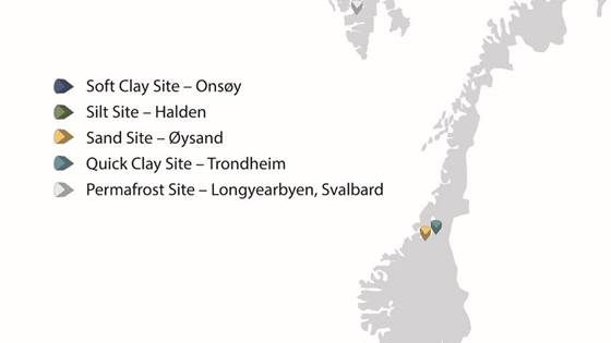 Norwegian Geo-Test Sites