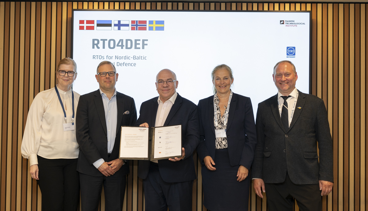 Nordic-Baltic RTO's form alliance to accelerate Europe’s total defence and resilience