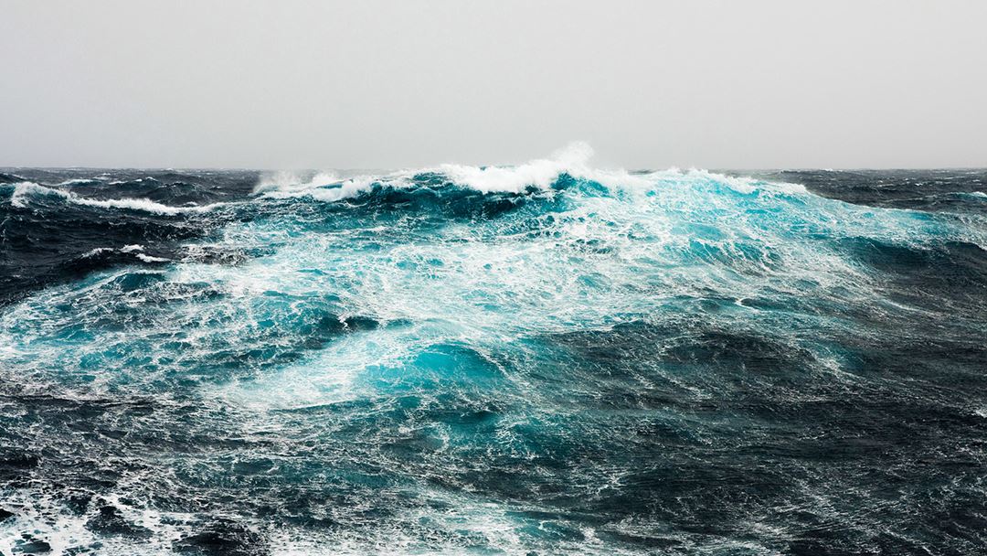 Waves at sea