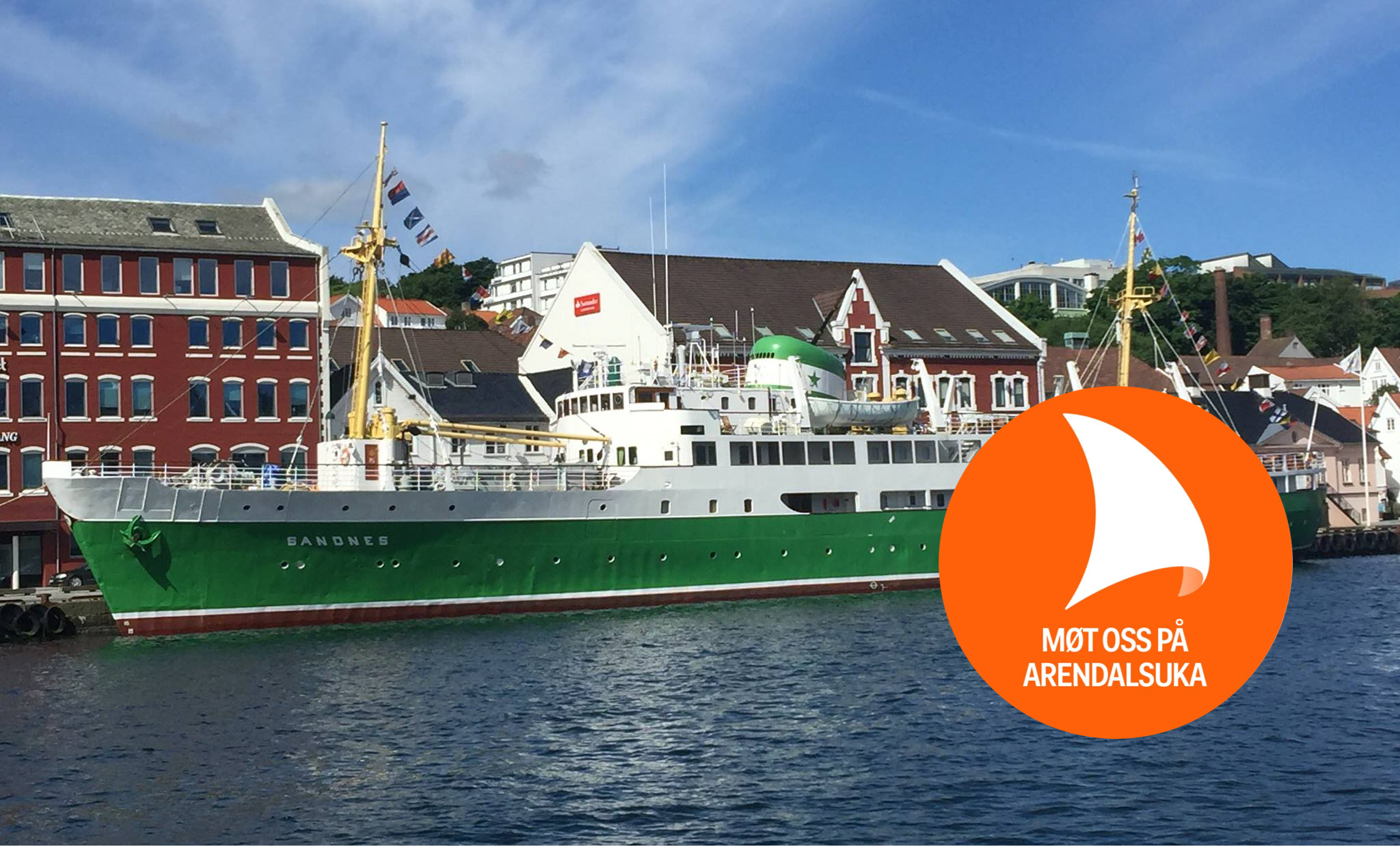 Skipet MS Sandnes til kai