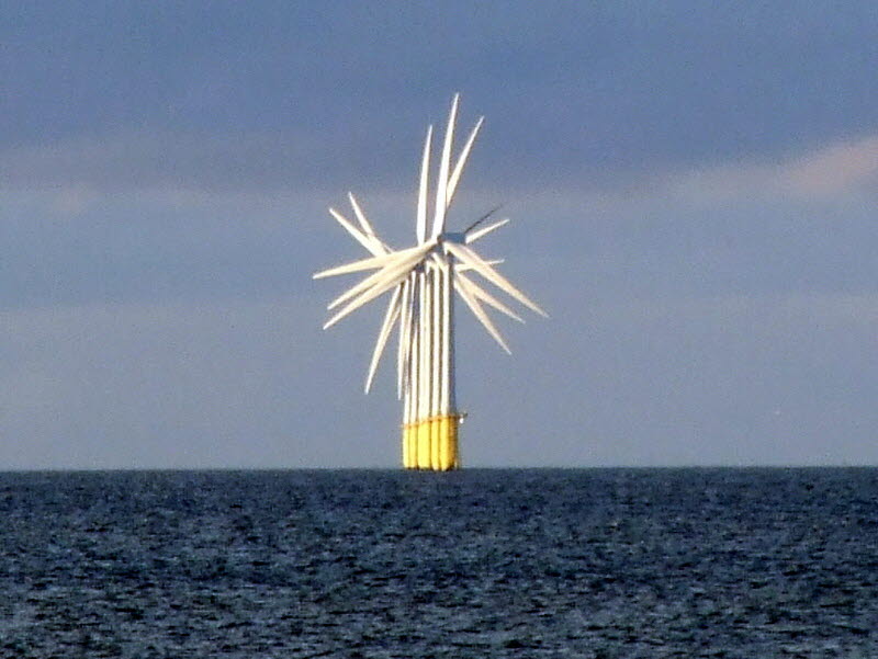 Batteries could store the energy in sunlight and the wind