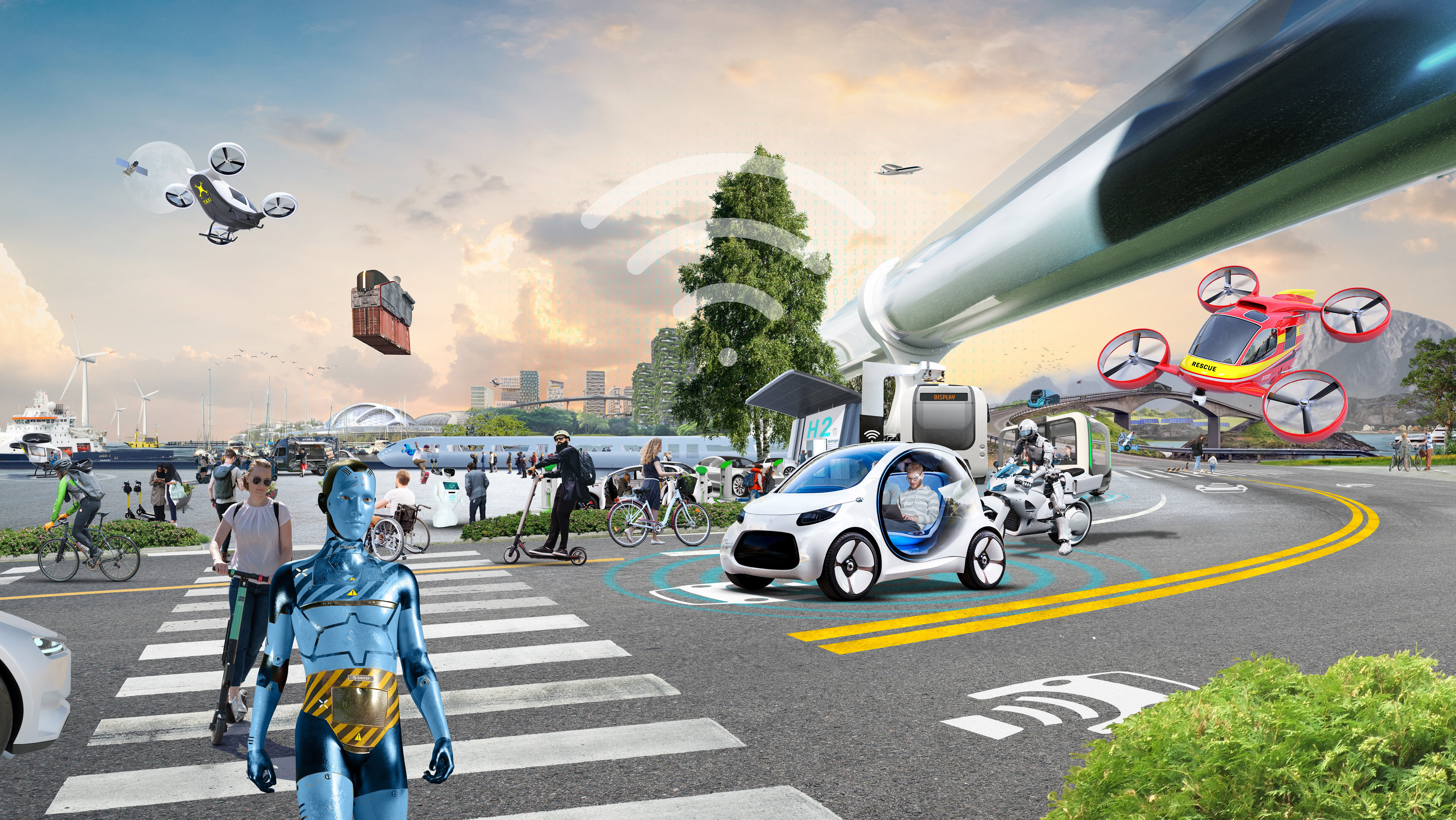 SINTEF og NTNU løfter digital veitransport og grønn luftfart