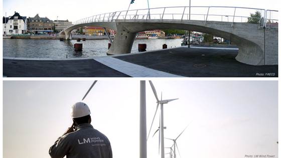 New research into the use of composite materials aims to reduce bridge costs and provide more durable wind turbines