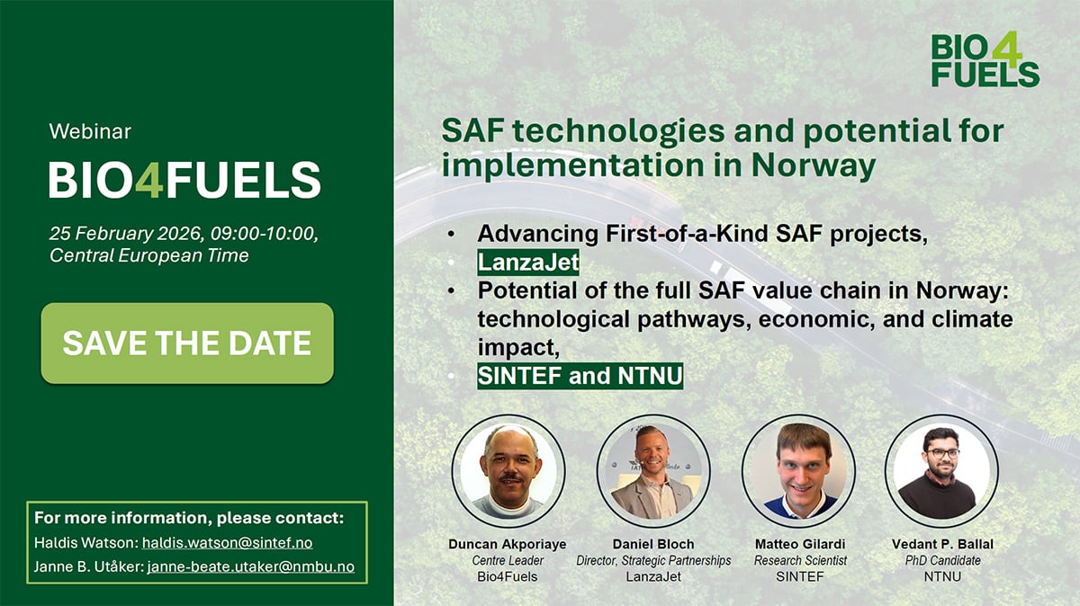 Bio4Fuels webinar