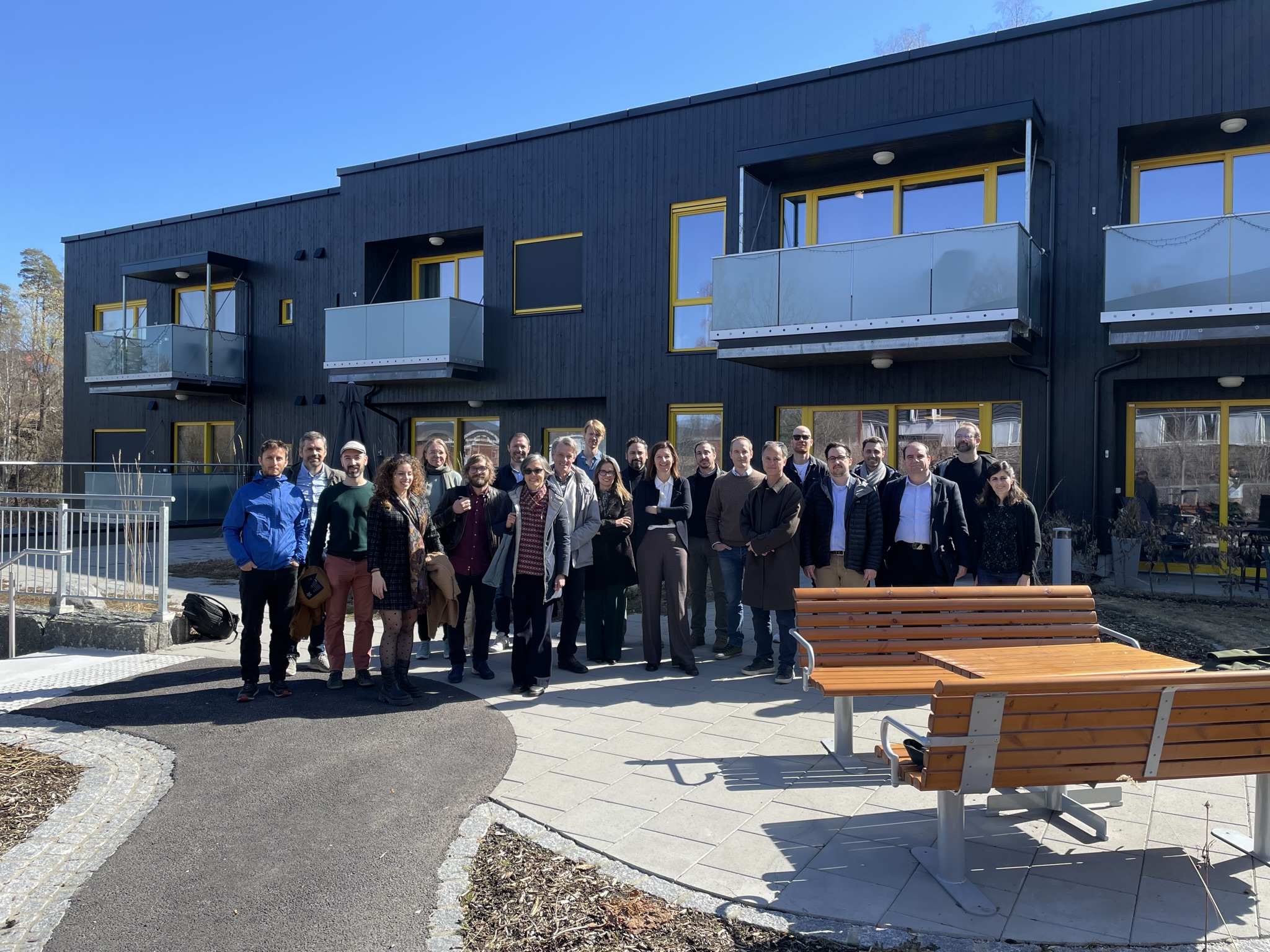 Europeiske forskere kom til Bærum for å studere energieffektive bygg