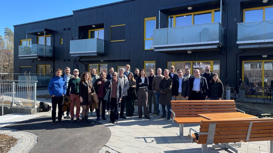 Europeiske forskere kom til Bærum for å studere energieffektive bygg
