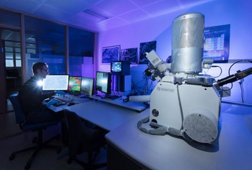 Person working at a datacentre