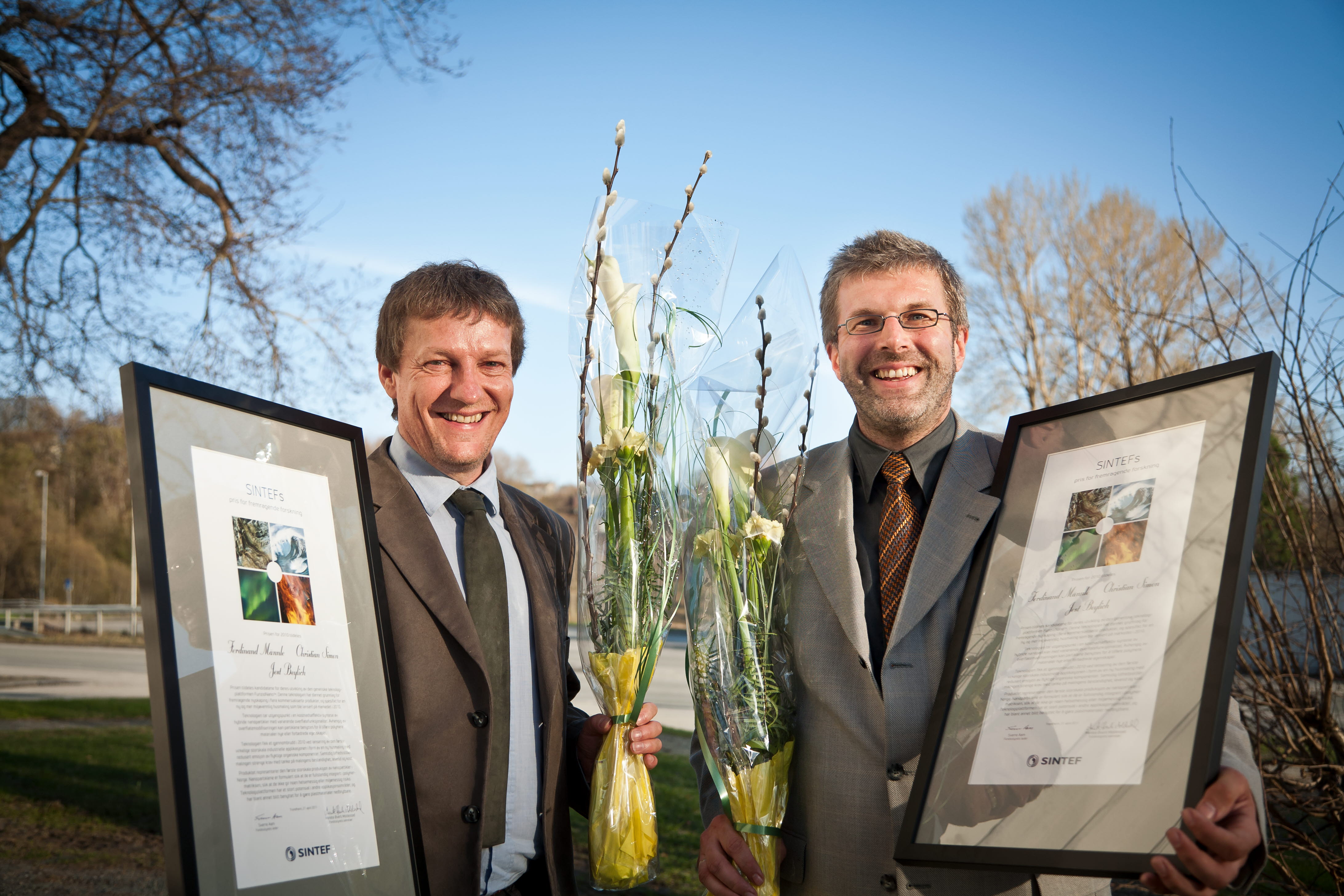 SINTEFs pris for fremragende forskning gikk til nanoforskere 
