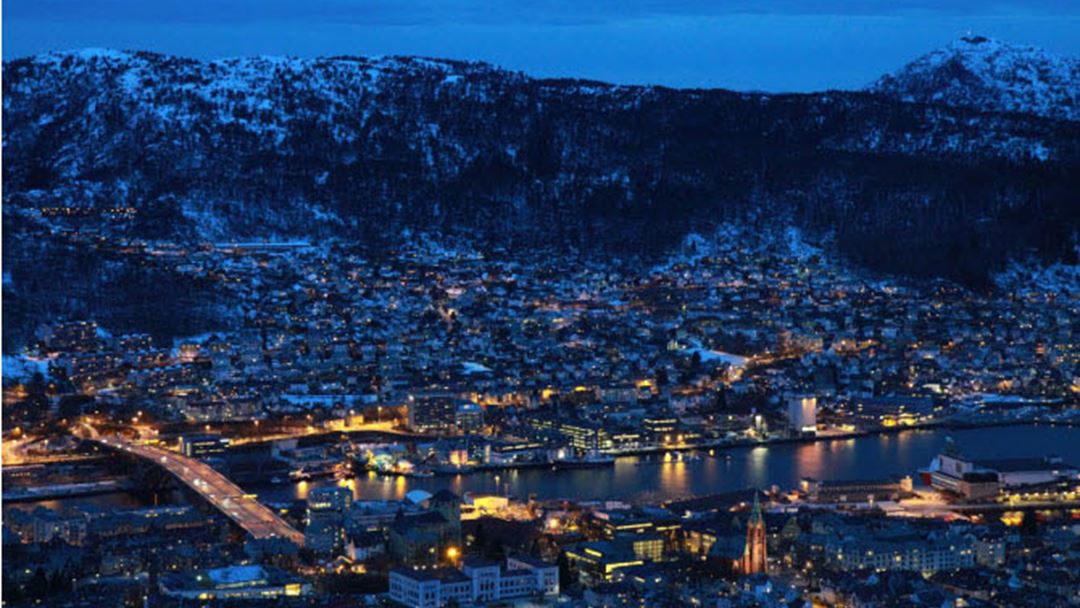 Bergen by night. Photo: Shutterstock