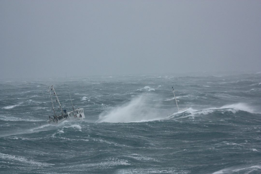Skip som er i ferd med å synke