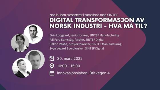 Digital transformasjon av norsk industri og produksjon