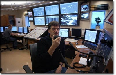 Control room on Kvitebjørn. Photo: Øyvind Hagen