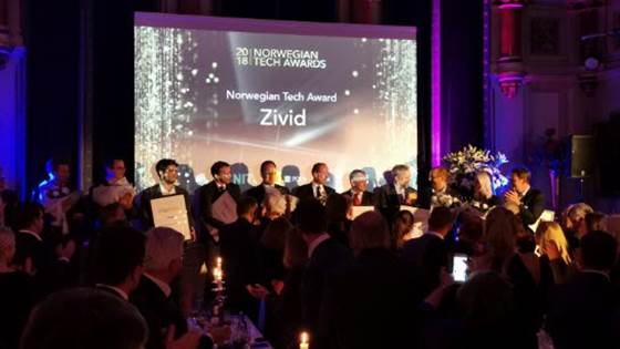 SINTEF-knoppskuddet Zivid er vinner av Norwegian Tech Award 2018