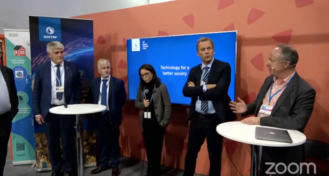 Panellists discussing the role of CCS in reaching net zero by 2050