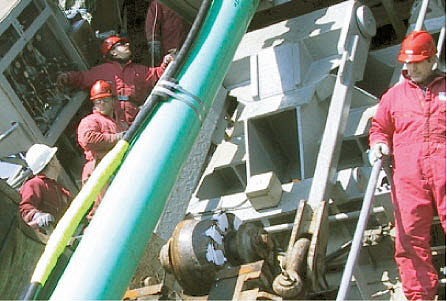 DEH cable installed with reel laying method